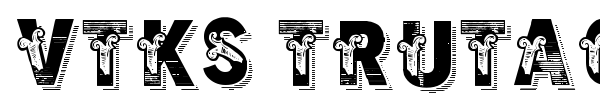 VTKS Trutagem font preview